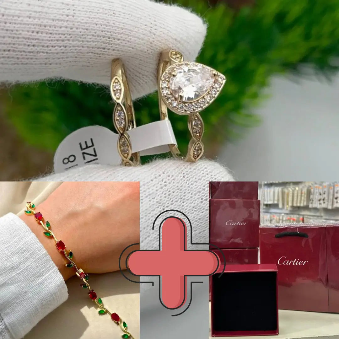 Pack Trousse Maquillage & Gourmette+ Cadeau ( Bague 💍)